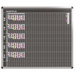Klassen-Plantafel, 10 Stunden Mo-Fr, für 30 Klassen, 103x137 cm, 